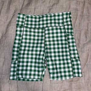 Tuckernuck Sport Gingham Biker Shorts
